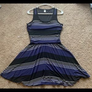 Women's striped tank top dress